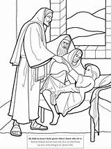 Coloring Lazarus Jesus Raises Bible Popular sketch template