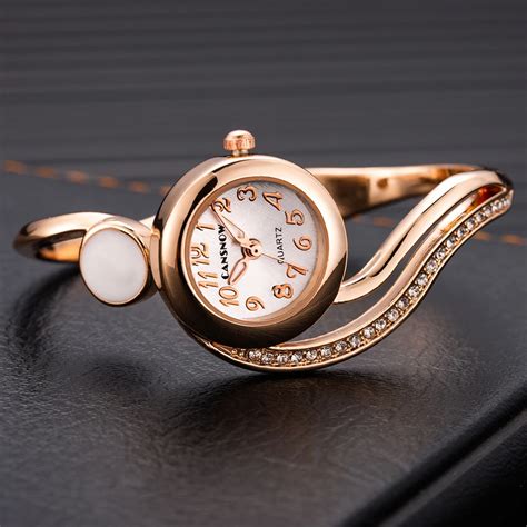 women  luxury brand ladies  gold gemstone unique design women quartz watches