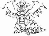 Legendary Pokemon Coloring Pages Giratina Ghost Rayquaza sketch template