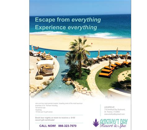 fictitious resort  spa advertisements  behance