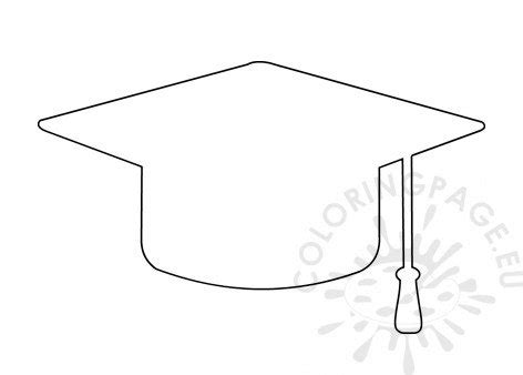 graduation cap printable pattern coloring page graduation cap stencil