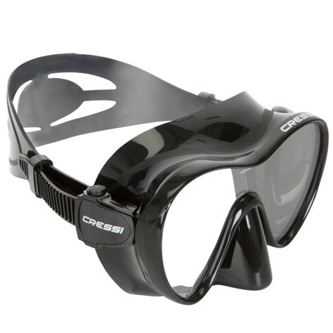 cressi duikbril voor snorkelen en duiken  zwart frameless decathlon