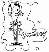 Colorear Chum Fanboy Pegar Laminas Maestra Comunicacion Medios Nickelodeon Chumchum Relacionados sketch template