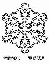 Snowflakes Coloring Christmas sketch template