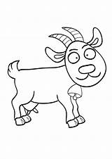 Goat Coloring Pages Cartoon Parentune Worksheets sketch template