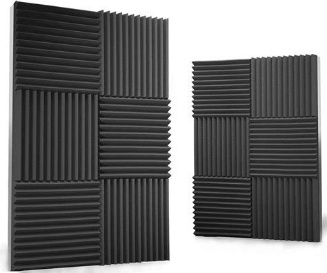 siless  pack xx inches acoustic panels acoustic foam panels soundproof studio foam sound
