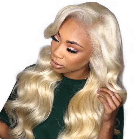 613 Blonde Lace Front Wig Human Hair Wigs For Women Body Wave Pre