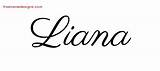 Liana Name Tattoo Lynda Designs Classic Graphic Freenamedesigns sketch template