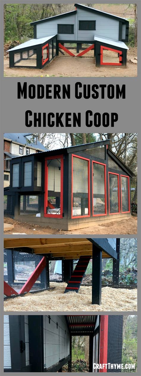 modern chicken coop custom design   craft thyme