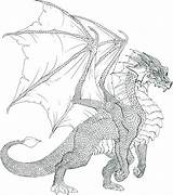 Coloring Dragon Fire Breathing Pages Popular sketch template