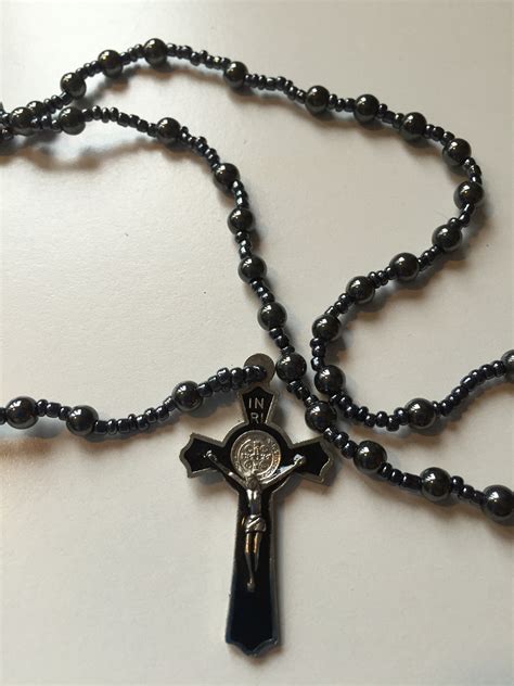 black beaded rosary beads kittys irish gifts