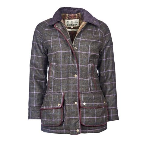 Barbour Womens Carter Wool Coat In Olive Parkinsons Lifestyle