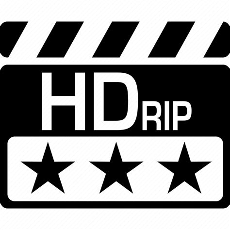 hdrip clapper high definition hd video format icon   iconfinder