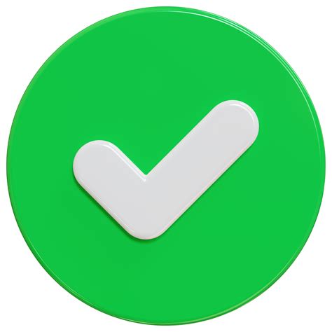 rendering  checkmark icon true choice  png
