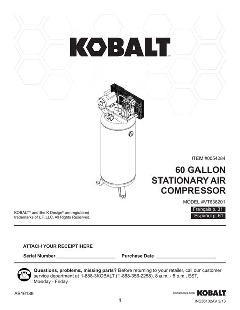 kobalt  gal air compressor wiring diagram wiring diagram