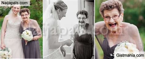 bride picks her 89 year old grandma to be her bridesmaid photos