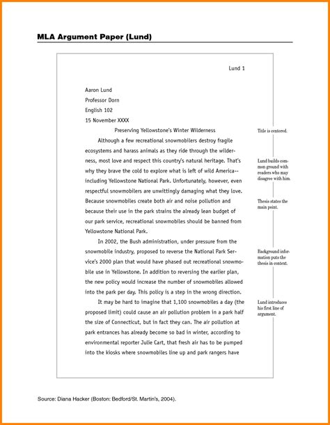 mla format essay template google docs  template