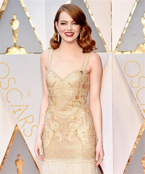 emma stone blue pin meaning oscars dress support aclu