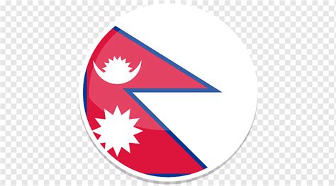 white and red flag area symbol circle line nepal flag round world