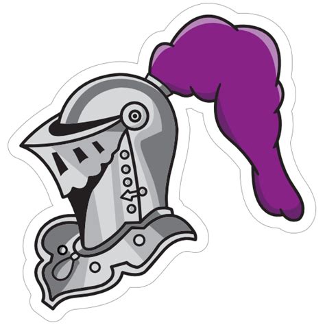 majestic knight mascot sticker