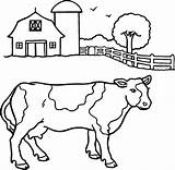 Vacas Animales sketch template