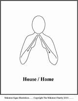Makaton Signs Sign Language Symbols House Learn British Printables Simple School Bsl Go Rules Asl sketch template