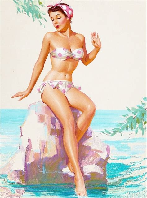 1940s pin up girl teeny weeny polka dot bikini picture poster print art pin up ebay