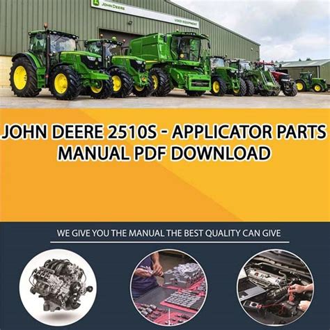 john deere  applicator parts manual   service manual repair manual