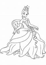 Tiana Colorare Printable Colouring Principessa Ranocchio Disegni Bestcoloringpagesforkids Belle Princesse Cinderella Cartonionline sketch template