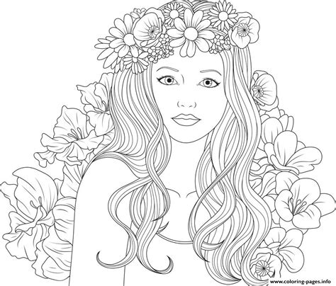 flower girl coloring pages coloring home