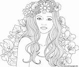 Coloring Pages Girls Cool Girl Colouring Teenage Printable Cute Popular sketch template