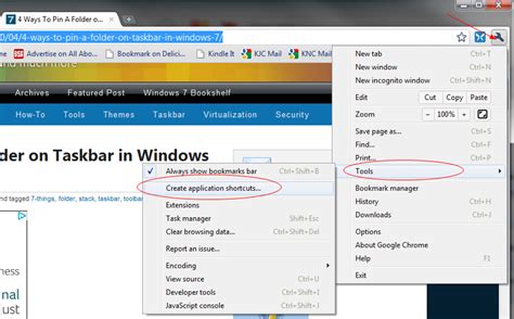 how to pin your favorite website to windows 7 taskbar next of windows