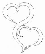 Hearts Embroidery Designs Quilting Hand Stencil Centerblog Verob Two Patterns sketch template