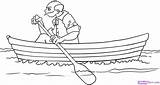 Boat Draw Drawing Row Step Coloring Boats Paddle Fishing Line Old Clipart Rowboat Pages Drawings Wooden Paintingvalley Library Collection Popular sketch template