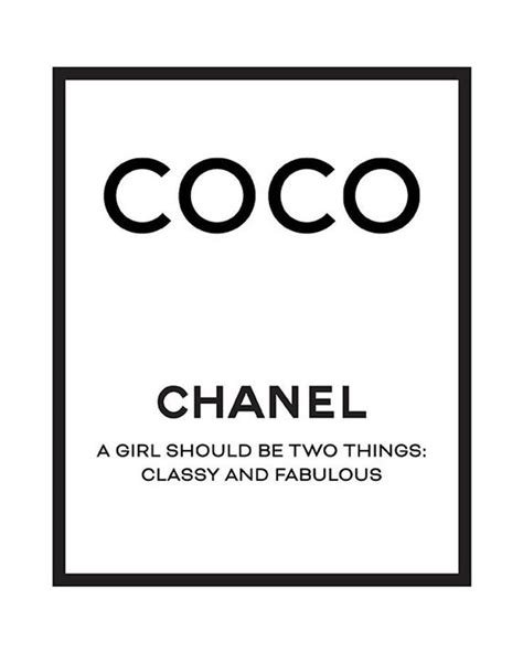 coco chanel print chanel printable art chanel quotes chanel quote