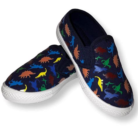 sci  dinosaur boys shoe toddler sneaker slip  kids shoes blue black  gray walmart