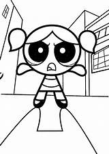 Powerpuff Bubbles Kleurplaat sketch template