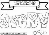 Coloring Name Pages Make Own Print Printable Color Getcolorings Getdrawings Colorings Search Drawing Popular sketch template