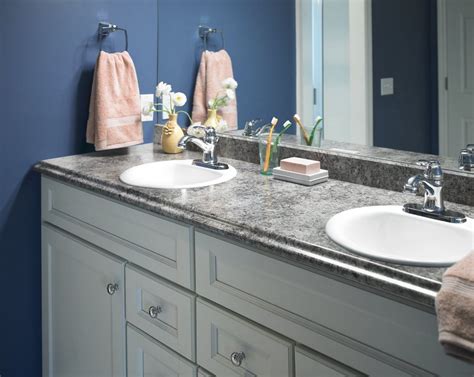 Bathroom With Formica® Laminate Perlato Granite Vanity Top Click