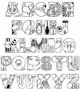 Alphabet Coloring Pages Letter Colouring Abc Printable Kindergarten Kids Sheets Club sketch template
