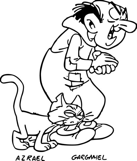 gargamel coloring pages coloring pages