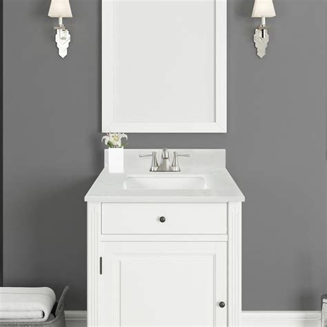home decorators collection            quartz vanity top  carrara white