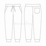 Sweatpants Jogger Jetted sketch template
