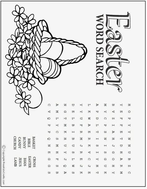 easter word searches printable intermediate