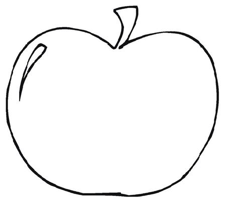 apple fruit coloring pages preschool fall pinterest apple fruit