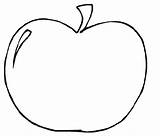 Apple Template Fruit Coloring Printable Templates Clipart Outline Apples Pages Colouring Clip Stencils Cliparts Sheets Activity Cartoon Large Childrens Clipartbest sketch template