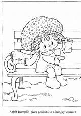 Coloring Strawberry Shortcake Vintage Pages sketch template
