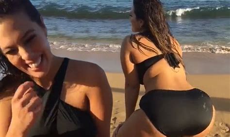 Ashley Graham Bumps And Grinds In A Bikini On The Beach In
