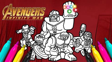 avengers infinity war thanos coloring pages