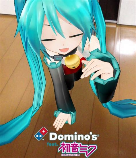 dominos pizza japon lanza aplicacion  pedir pizza  miku hatsune